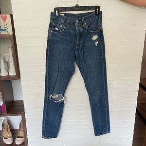 Levi's Women's 501 S Jeans - Distressed Blue
